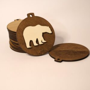 Bola Navidad 10cm. Oso Polar