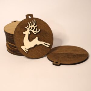 Bola Navidad 10cm. Reno